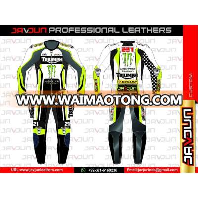 CE Certified Motorcycle Leather Racing Suit motorbike 2pcs suit JL-RS-113